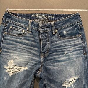 American Eagle Outfitters Boy Crop Jeans - Dark Blue